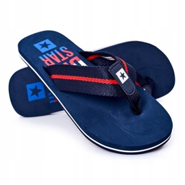Infradito da uomo Big Star FF174478 Blu navy 1