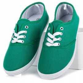 Sneakers allacciate New Age verde 2