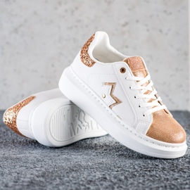 SHELOVET Sneakers alla moda sulla piattaforma bianca 1