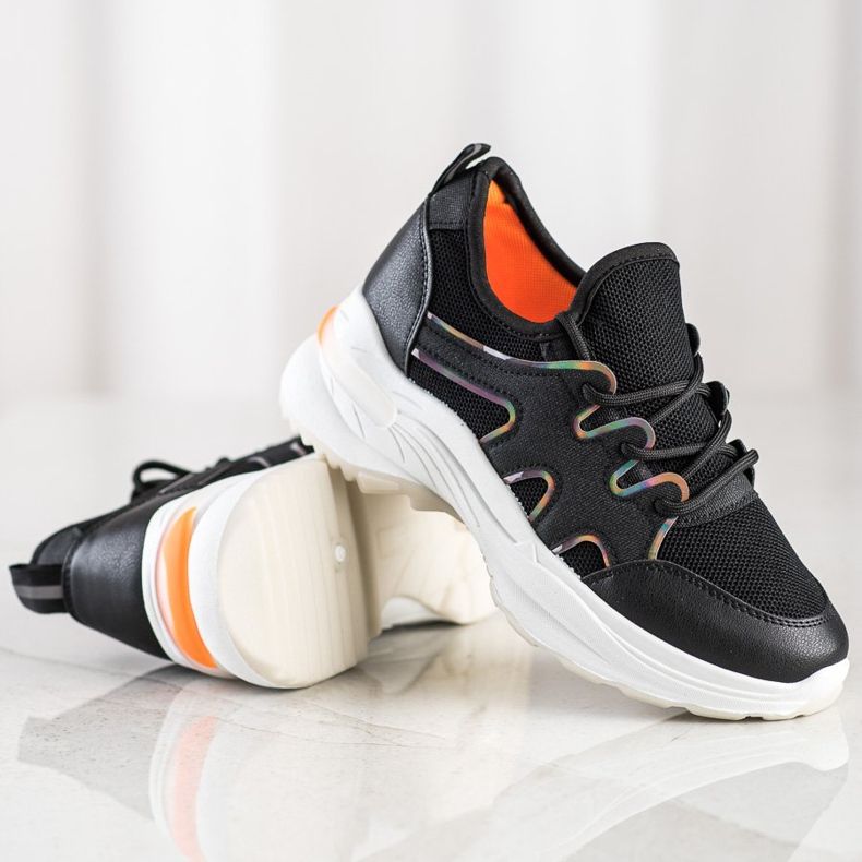 SHELOVET Sneakers Nere Con Rete nero 1