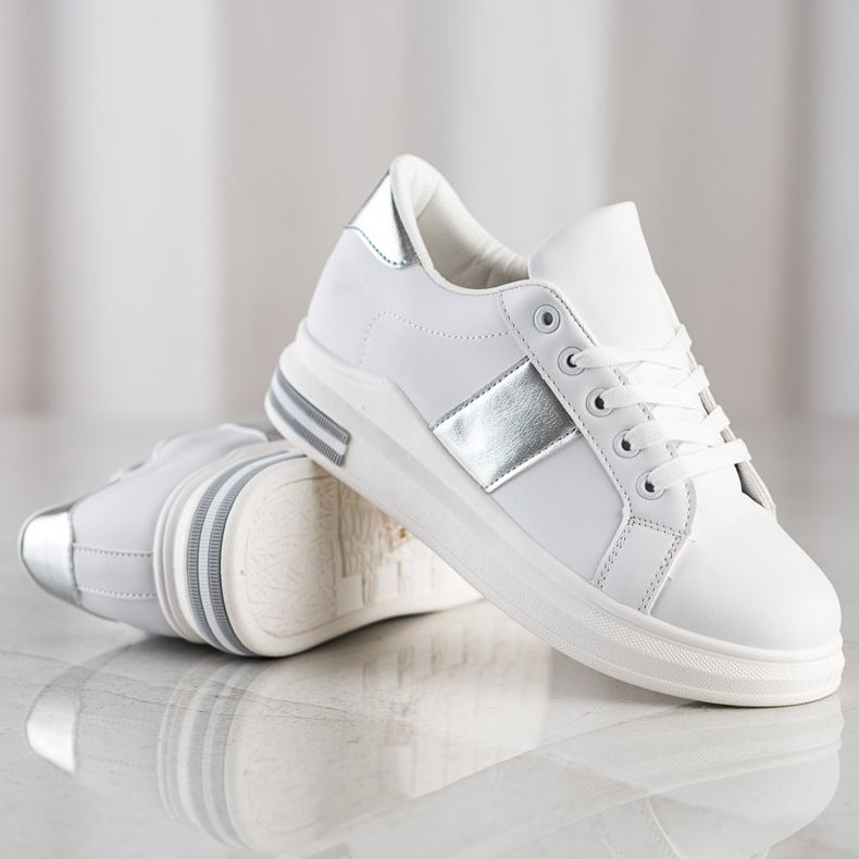 SHELOVET Scarpe da ginnastica alla moda bianco 1