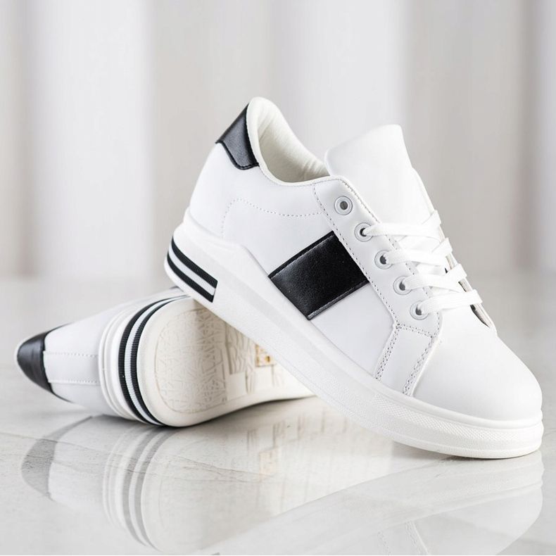 SHELOVET Scarpe da ginnastica alla moda bianco 1