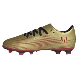 Scarpe da calcio Adidas Nemeziz Messi .4 FxG Jr FY0810 d'oro d'oro 1