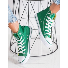 Scarpe da ginnastica alte New Age verde 2