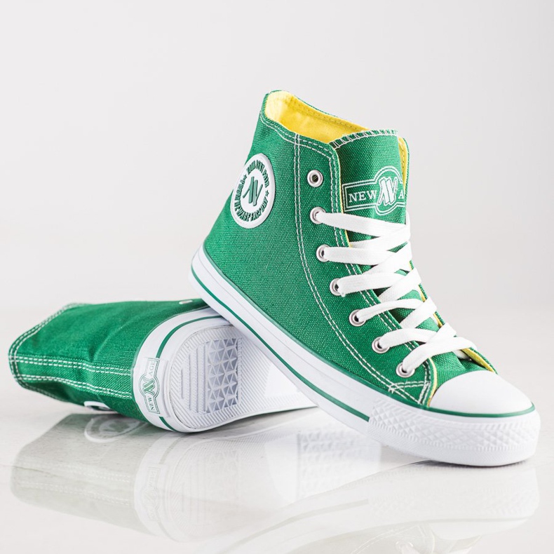 Scarpe da ginnastica alte New Age verde 1