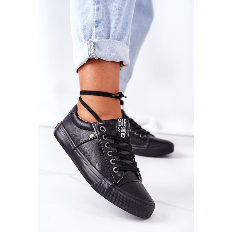 Sneakers da donna in pelle Big Star GG274061 Nere nero 2