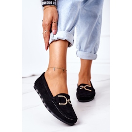 PS1 Mocassini da donna in camoscio nero Downtown 2