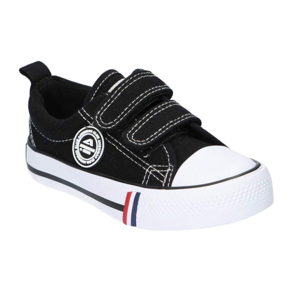 Scarpe da ginnastica in velcro American Club LH35 nere nero 2