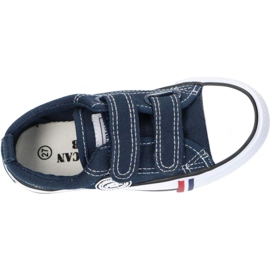 American Club Sneakers in velcro LH35 blu navy 1