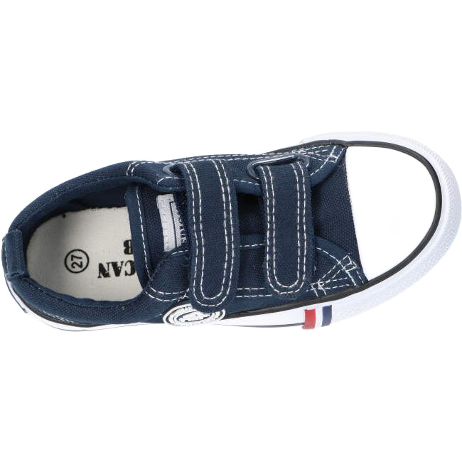 American Club Sneakers in velcro LH35 blu navy 1