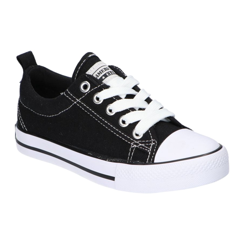 American Club Sneakers nere American LH20 nere bianca nero 2