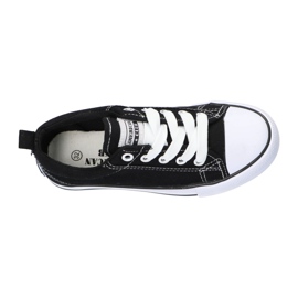 American Club Sneakers nere American LH20 nere bianco nero 1