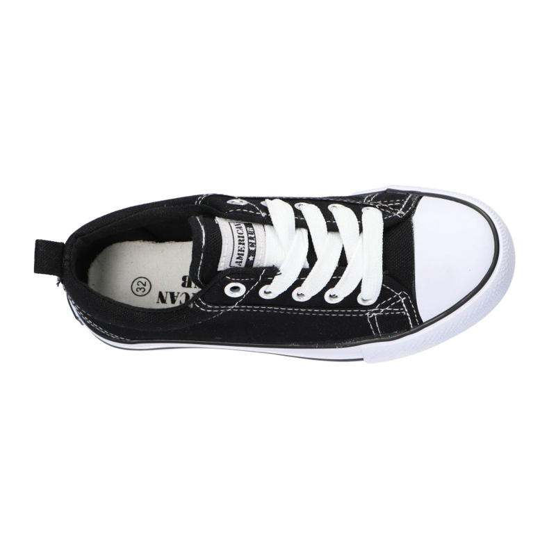 American Club Sneakers nere American LH20 nere bianca nero 1