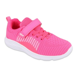 Scarpe per bambini Befado 516Y058 bianco rosa 1