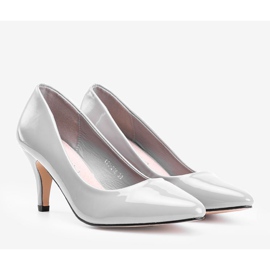 Décolleté grigie su tacco a spillo Faith grigio 1