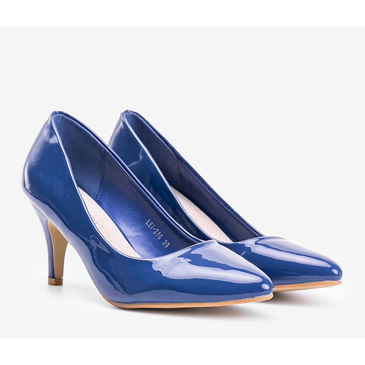 Décolleté blu su tacco a spillo Faith 1