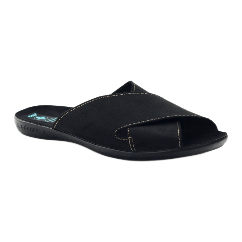 Pantofole da uomo Adanex 20310 nere nero 1