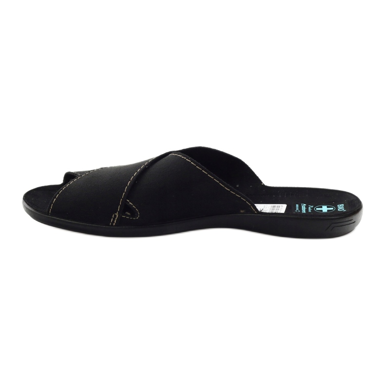 Pantofole da uomo Adanex 20310 nere nero 2