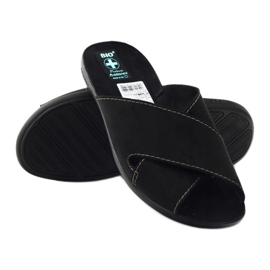 Pantofole da uomo Adanex 20310 nere nero 3