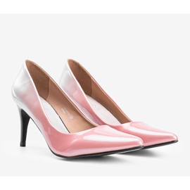 Décolleté oro rosa su tacco stiletto Kaqia d'oro 1