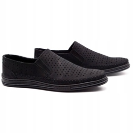 Polbut Scarpe traforate da uomo 2107P nere nero 2