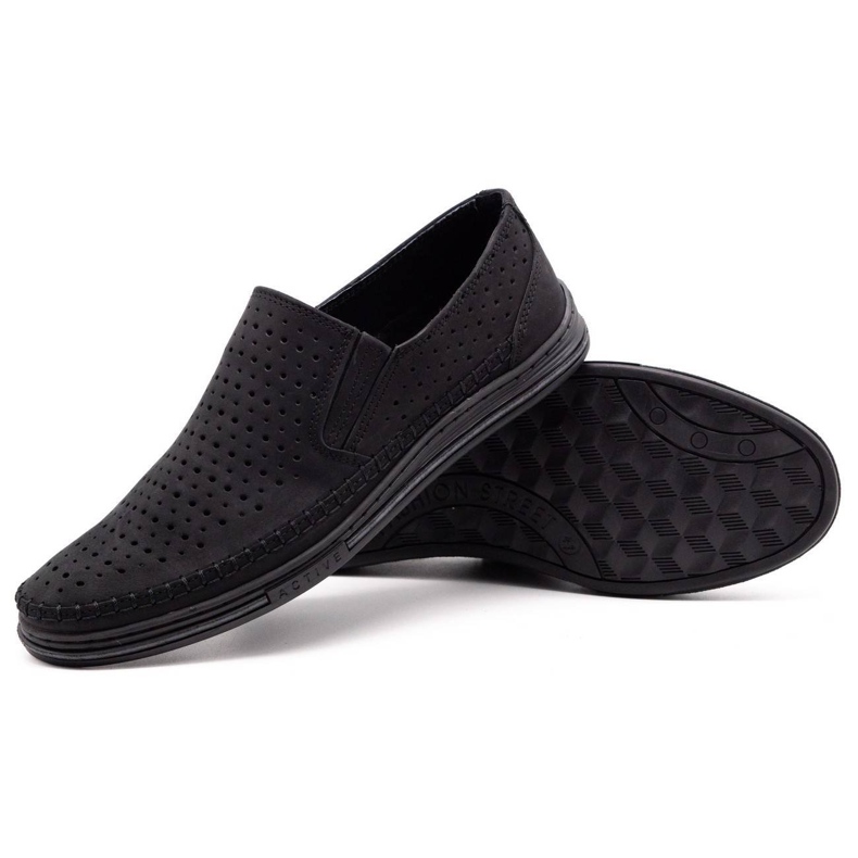 Polbut Scarpe traforate da uomo 2107P nere nero 3