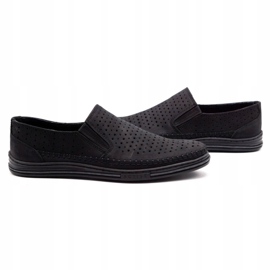 Polbut Scarpe traforate da uomo 2107P nere nero 5