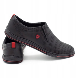 Polbut Scarpe uomo in pelle 362 perforazione nera nero 3