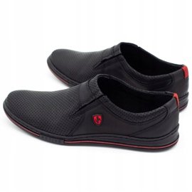Polbut Scarpe uomo in pelle 362 perforazione nera nero 6