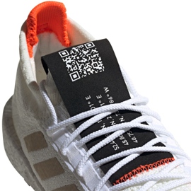 Adidas PulseBOOST Hd M EE9564 scarpe bianco arancia 3