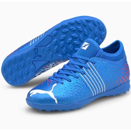Scarpe da calcio Puma Future Z 4.2 Tt Jr 106509 01 arancione, blu blu 1
