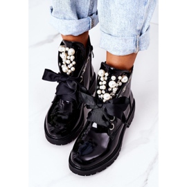 Lavoratori Laccati Caldi Con Perle Nero Perla 1