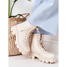 PS1 Warm Boots Workery Beżowe World Is Mine beige 2
