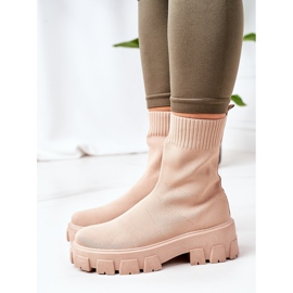 PS1 Lavoratori Di Tessuto Elastico Sulla Piattaforma Ispirazione Beige 1