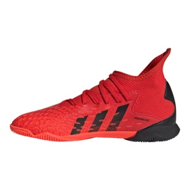 Scarpe da calcio Adidas Predator Freak.3 In Jr FY6288 rosso arance e rosse 1