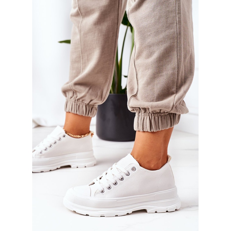 Sneakers da donna bianche Travel Time bianca 1
