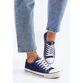 NEWS Sneakers Ecoma Classic Blu Navy da donna 2