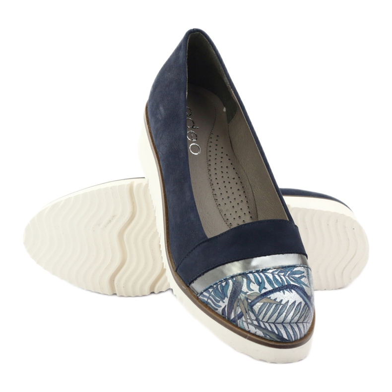 Edeo Comode scarpe LORDSY blu navy grigio 3