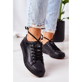 NEWS Sneakers da donna in pelle nere Mega nero 2