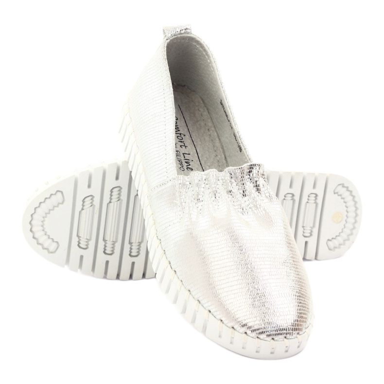 Scarpe da donna Filippo DP068 argento grigio 3