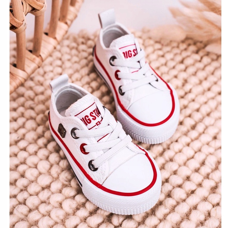 Sneakers basse classiche per bambini Big Star HH374193 Bianco 2