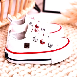 Sneakers basse classiche per bambini Big Star HH374193 Bianco bianca 3