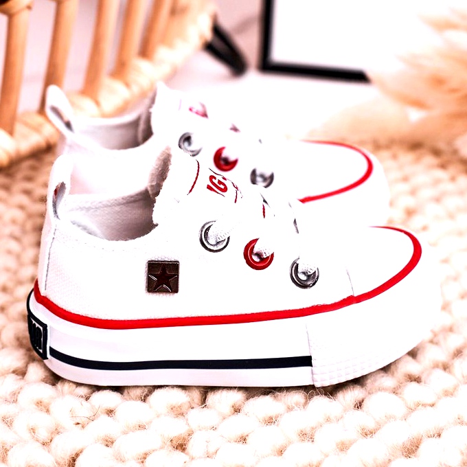Sneakers basse classiche per bambini Big Star HH374193 Bianco 3