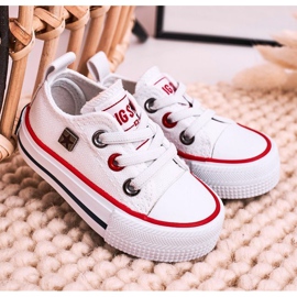 Sneakers basse classiche per bambini Big Star HH374193 Bianco bianca 4
