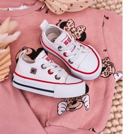 Sneakers basse classiche per bambini Big Star HH374193 Bianco bianca 5