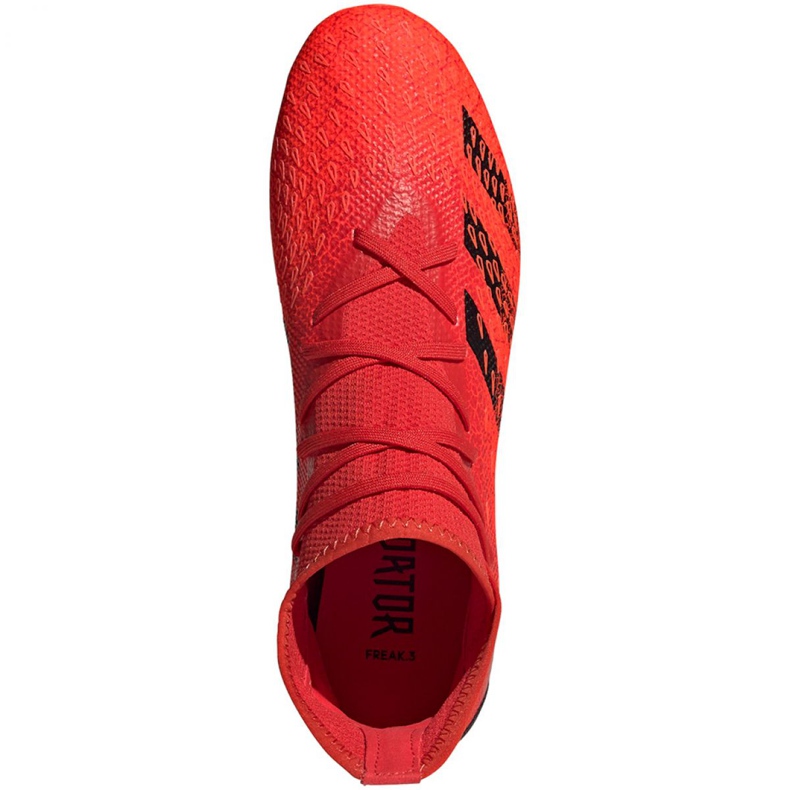 Scarpe da calcio Adidas Predator Freak.3 Mg M FY6303 multicolore arance e rosse 2