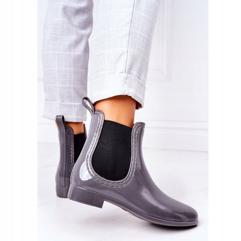 Stivali Jodhpur Ombrello Grigio Lucido 2