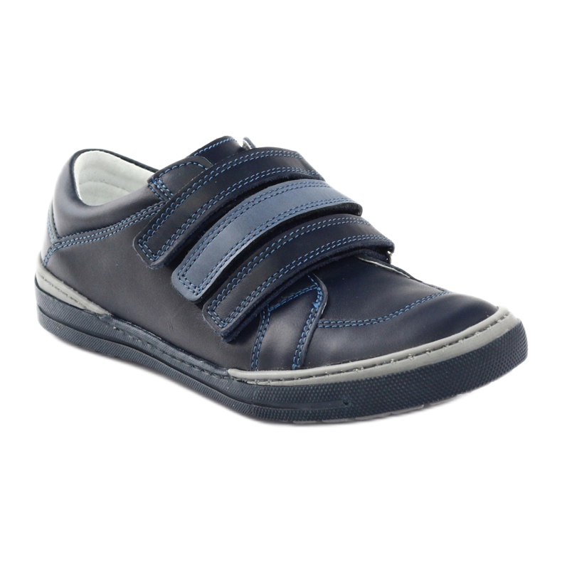 Scarpe da bambino con rape Bartuś blu navy multicolore 1