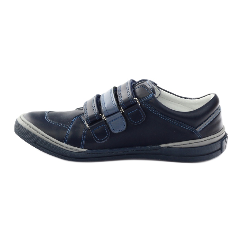 Scarpe da bambino con rape Bartuś blu navy multicolore 2