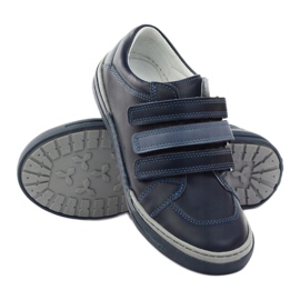 Scarpe da bambino con rape Bartuś blu navy multicolore 3